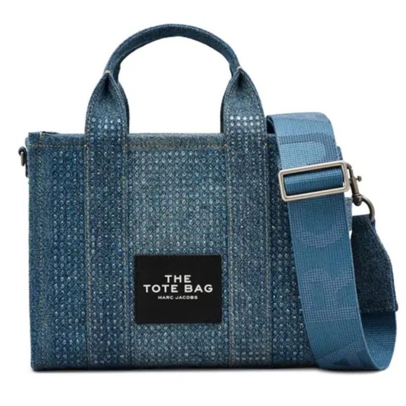 Small Tote Bag_Light Blue Crystal