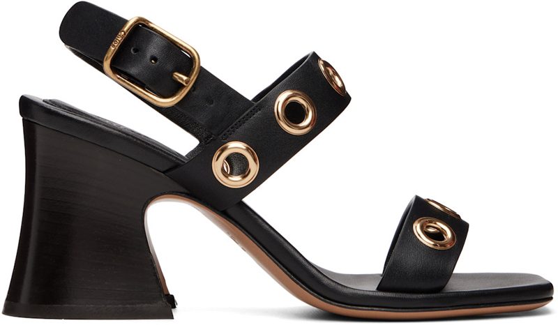 Chloe Black Janis Heeled Sandals 262338F125004