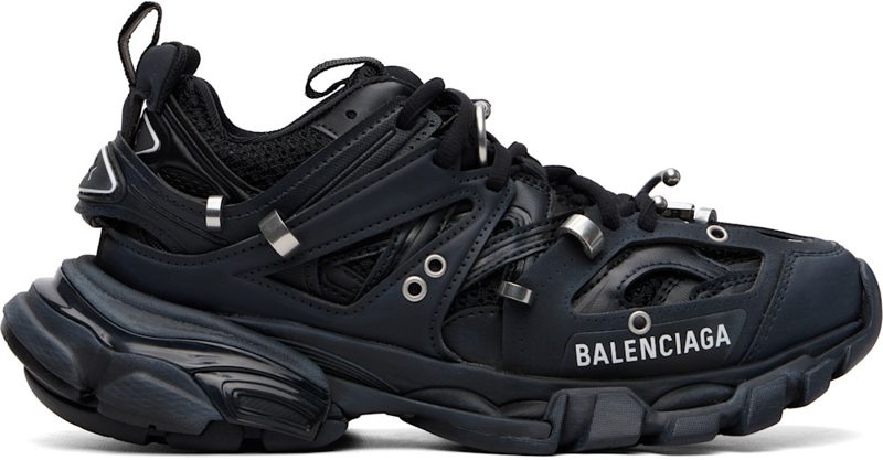 Black Track Piercing Sneakers 261342F128012