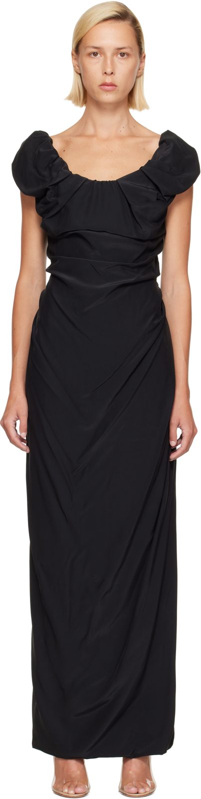 Black Ginnie Amber Maxi Dress 262314F055004