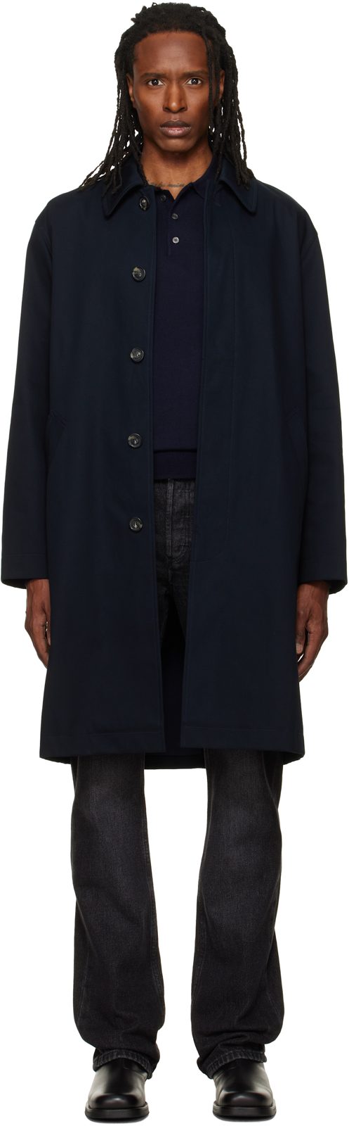 Navy Urban Mac Coat 262252M176000