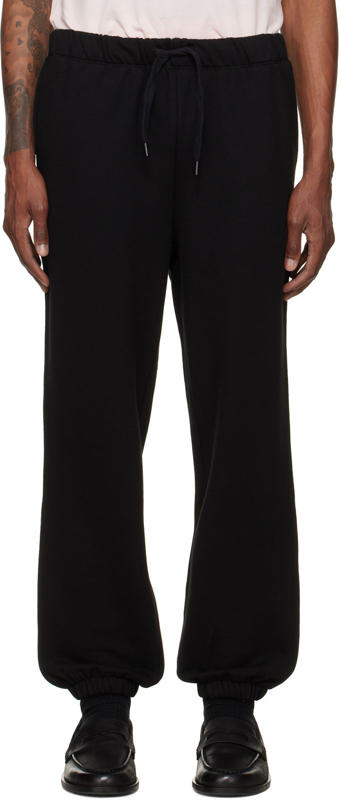 Black Drawstring Sweatpants 262085M190002