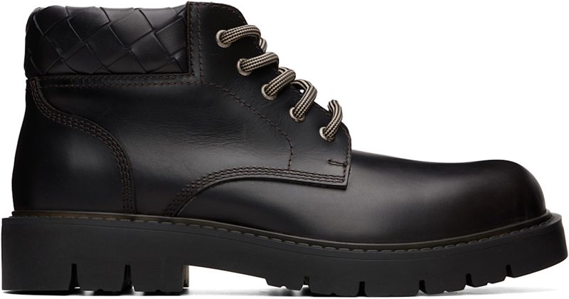 Brown Haddock Cropped Boots 252798M255001