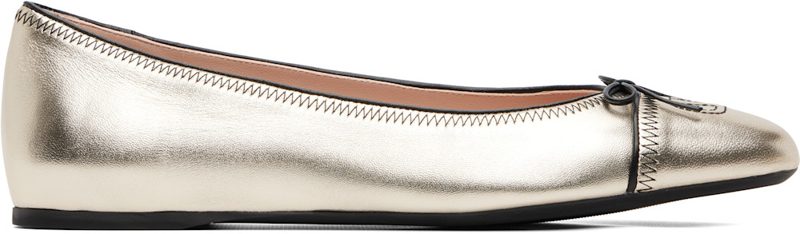 Garavani Gold Vlogo Signature Ballerina Flats 262807F118000