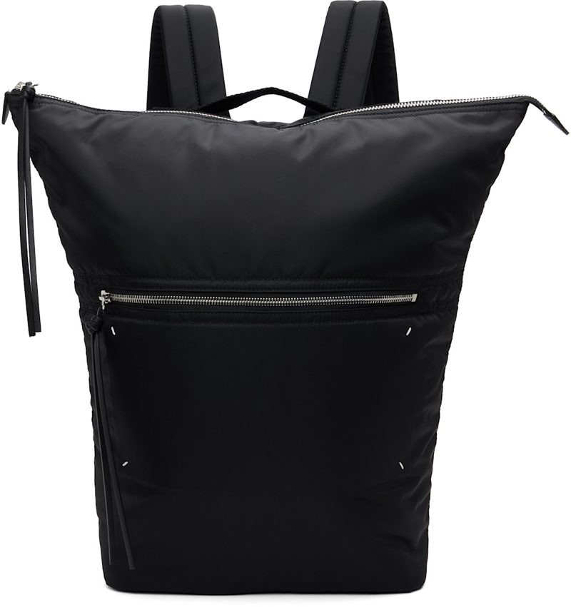 Black Zip Backpack 262168M166001