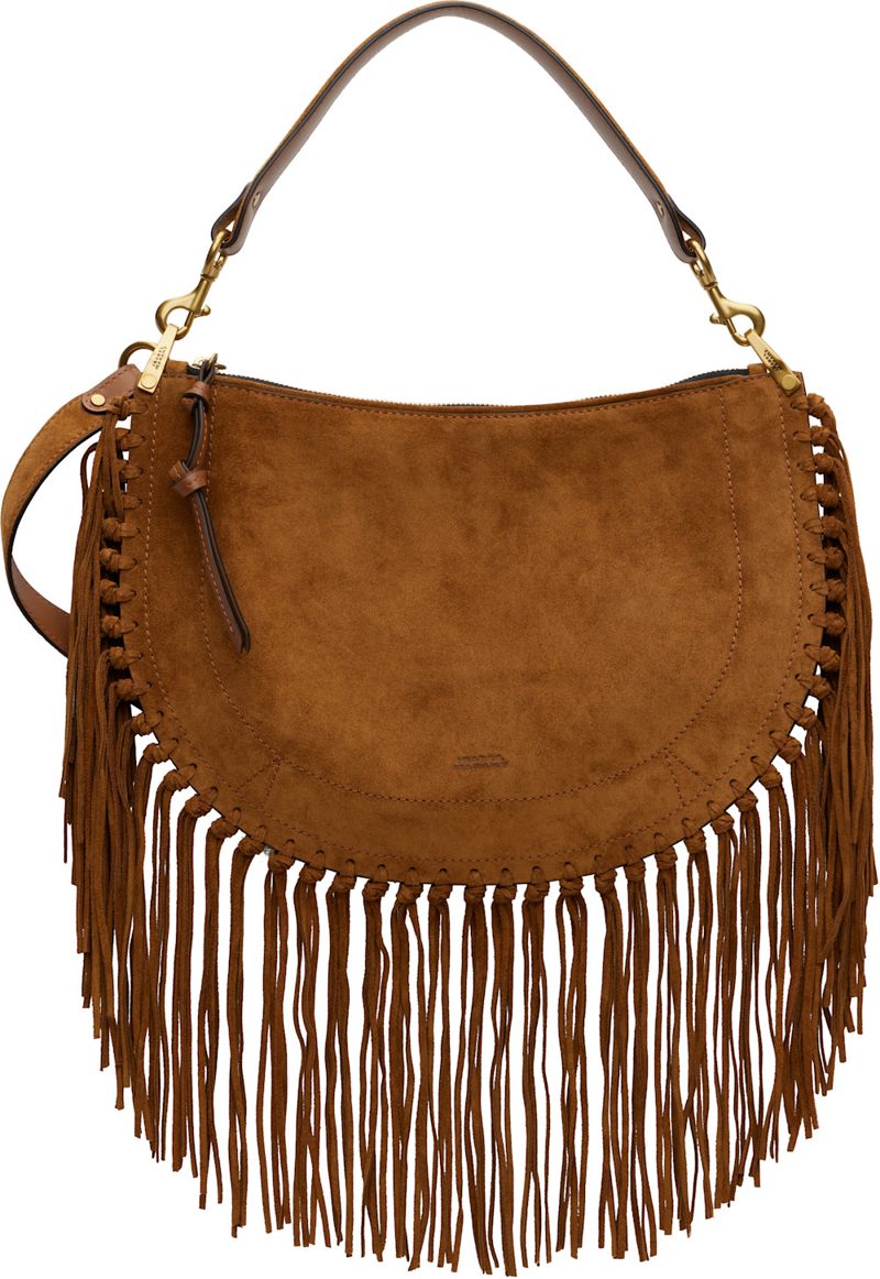 Tan Oskan Soft Zip Fringe Bag 262600F048011