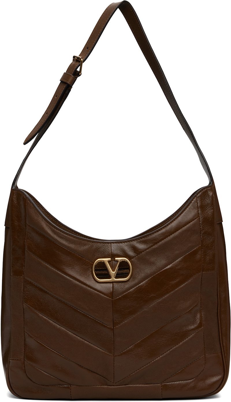 Garavani Brown Patchwork Medium Bag 262807F048011