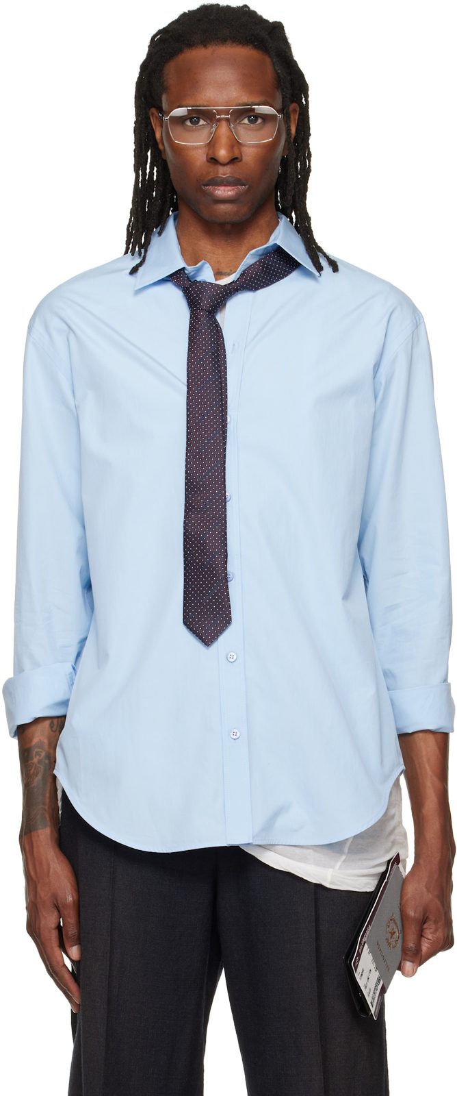 Blue Standard Shirt 262342M192005