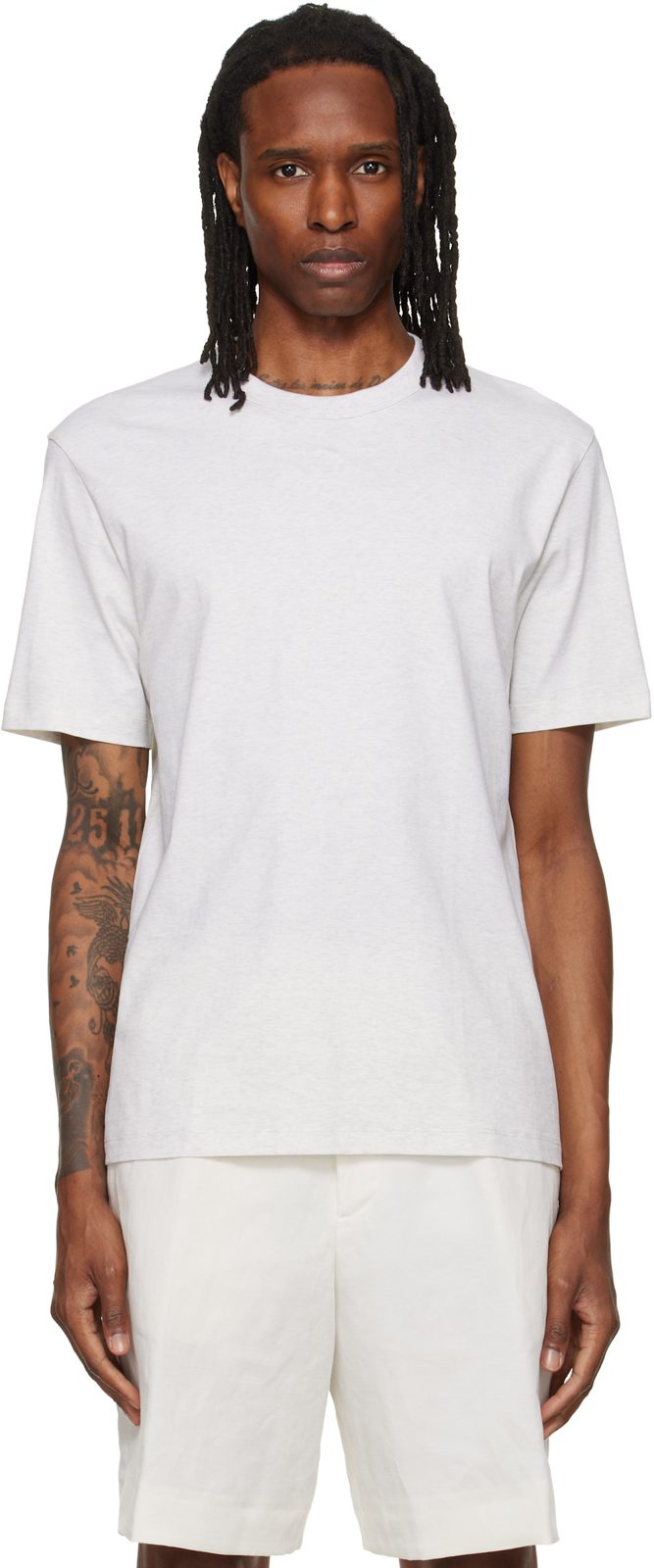 Three-Pack Multicolor Crew-Neck Cotton T-shirts 262085M213004