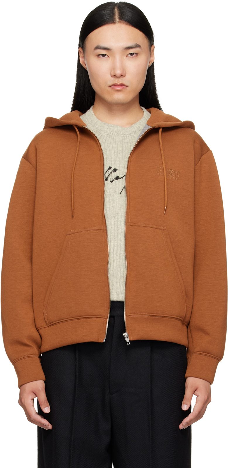 Tan Sweat Hoodie 262188M202001