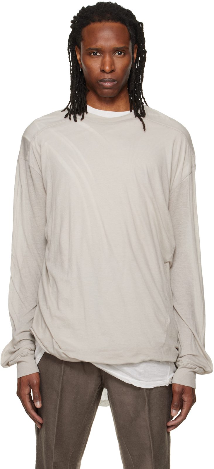 오프화이트 Tower Rick S Jumbo L/S T-shirt 262232M213083