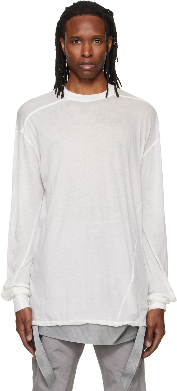 오프화이트 Tower Rick S Jumbo L/S T-shirt 262232M213081
