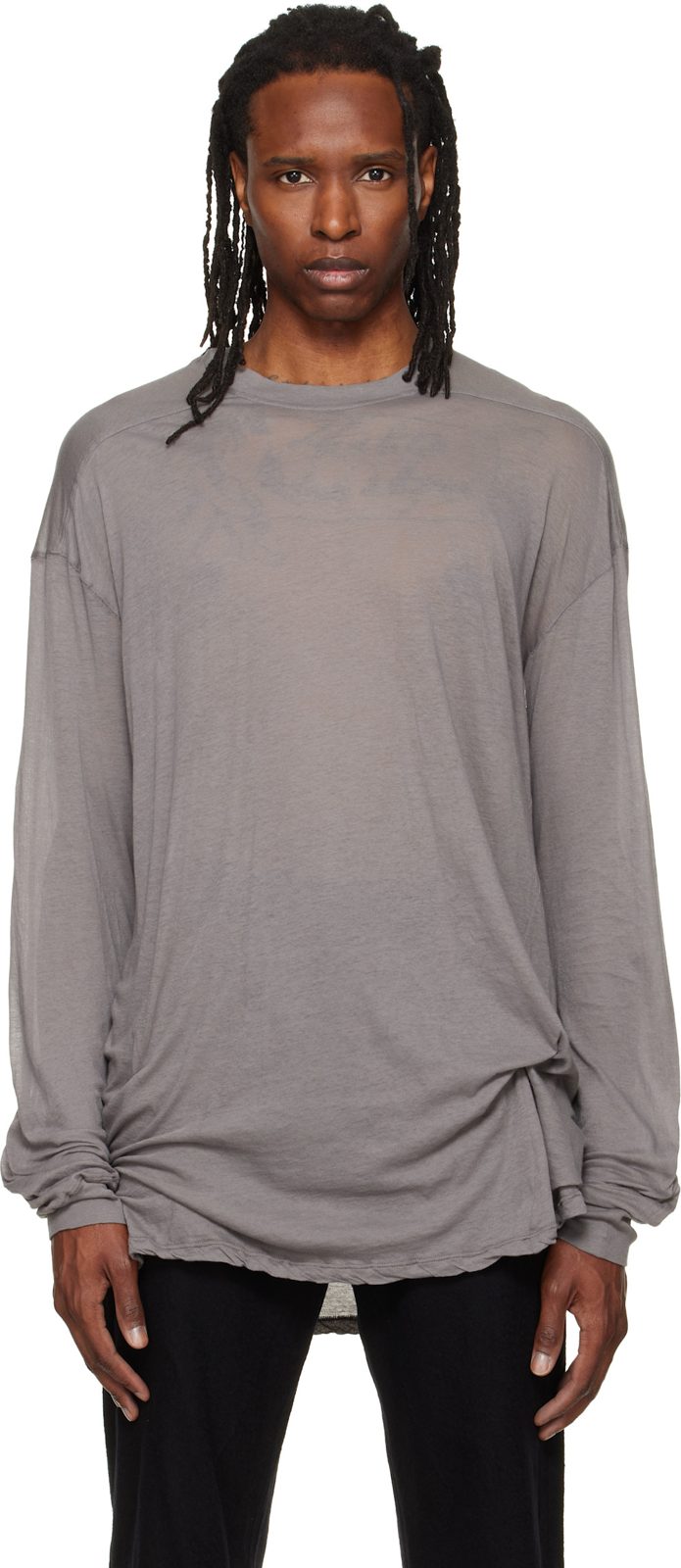 Gray Tower Rick S Jumbo L / S T-shirt 262232M213080