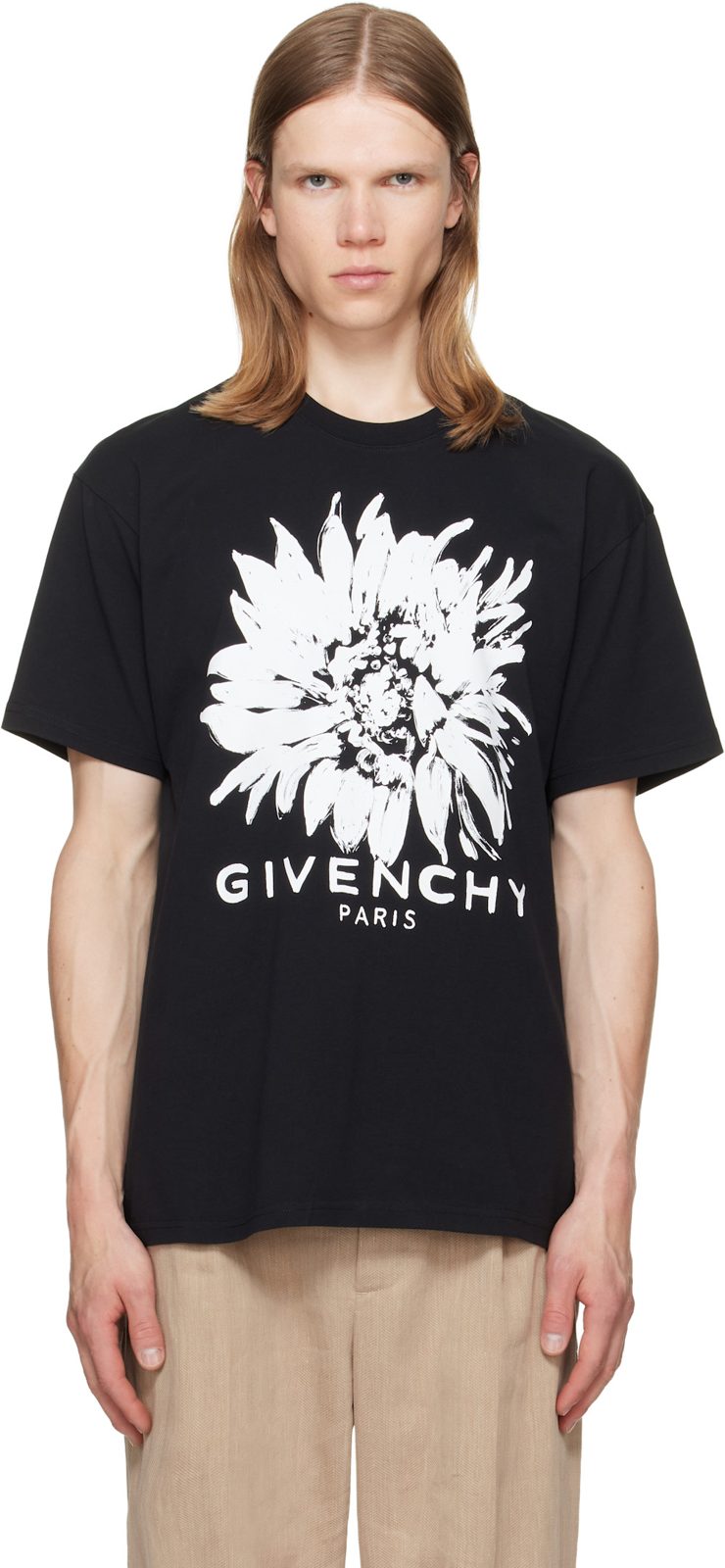 Black Printed T-shirt 262278M213014
