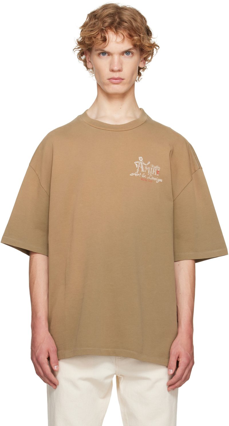 Brown [아미리] Studio Oversized T-shirt 262886M213011