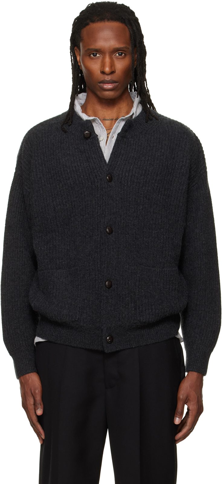 Gray Mael Cardigan 262600M200001