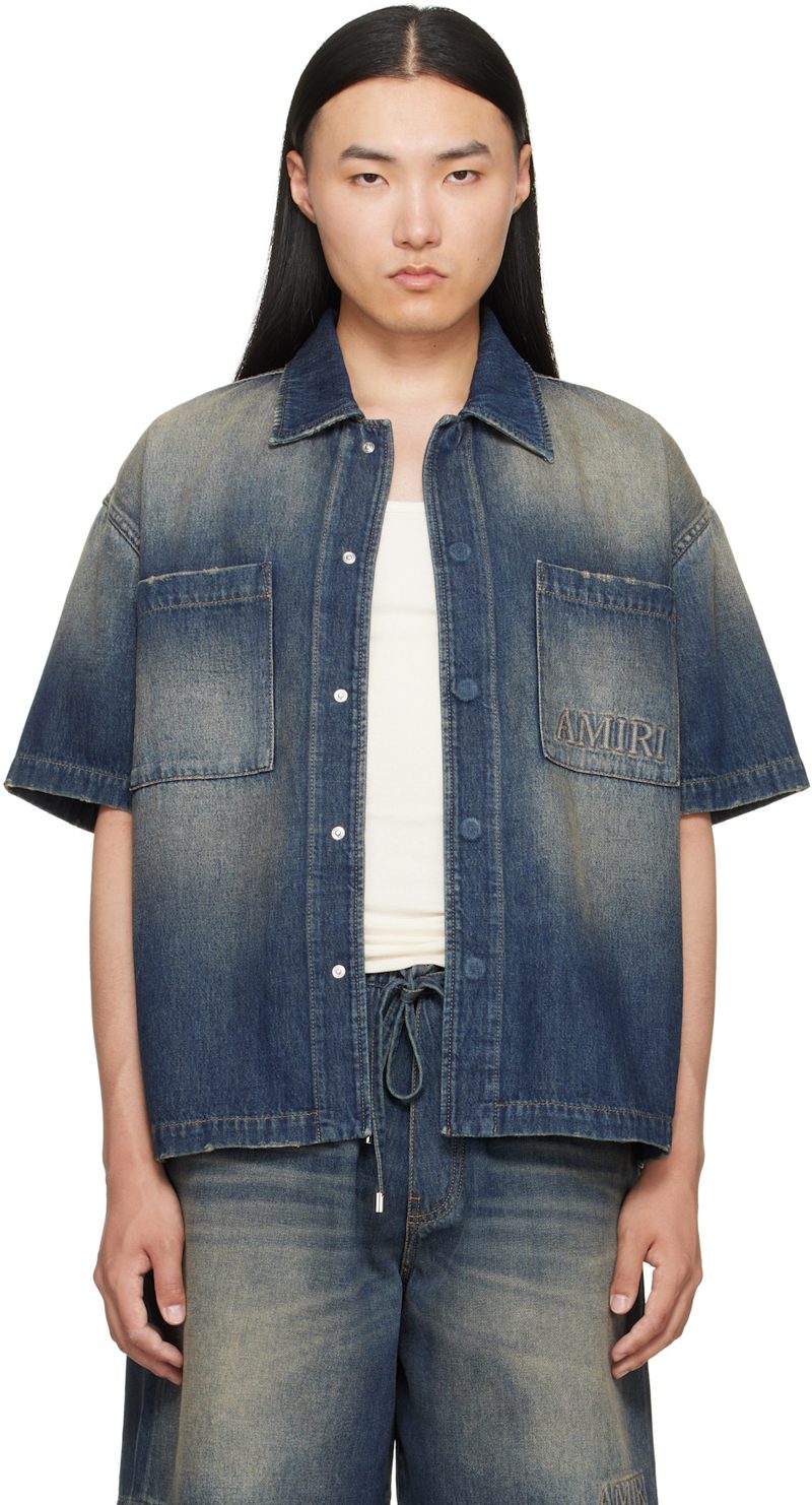 Blue [아미리] Denim Shirt 262886M192021