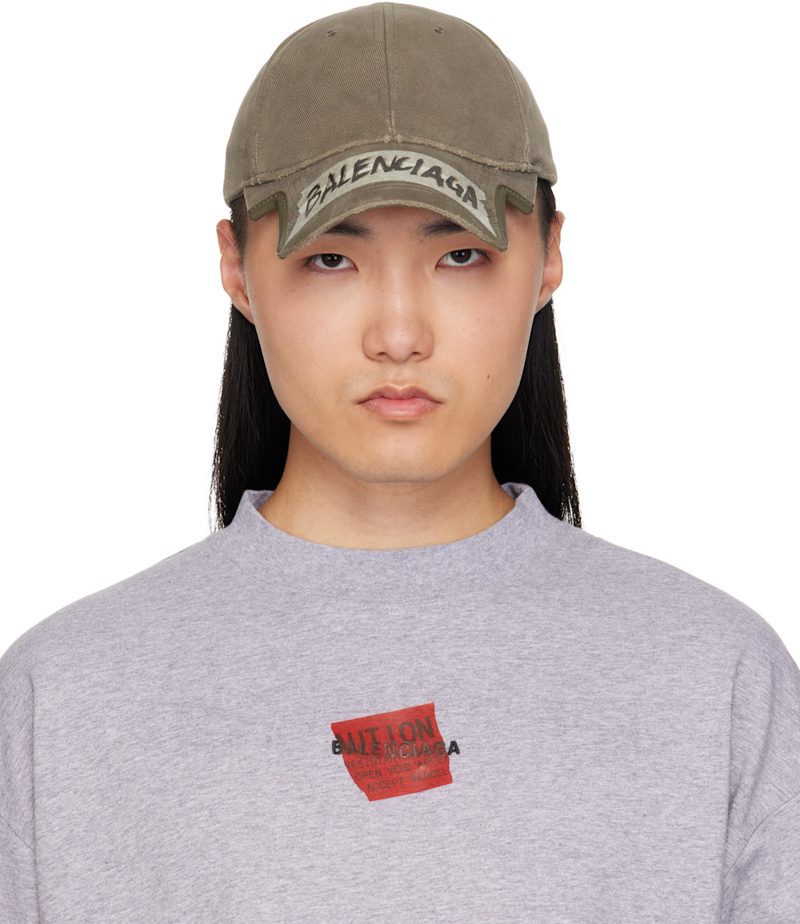 Khaki Masking Tape Cap 261342M139001