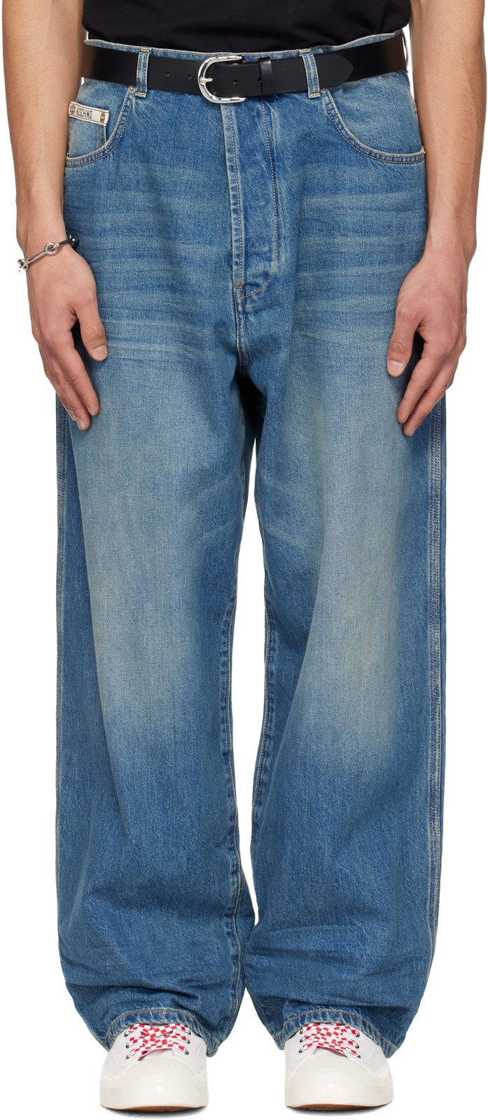 Moschino Blue Faded Jeans 261720M186002