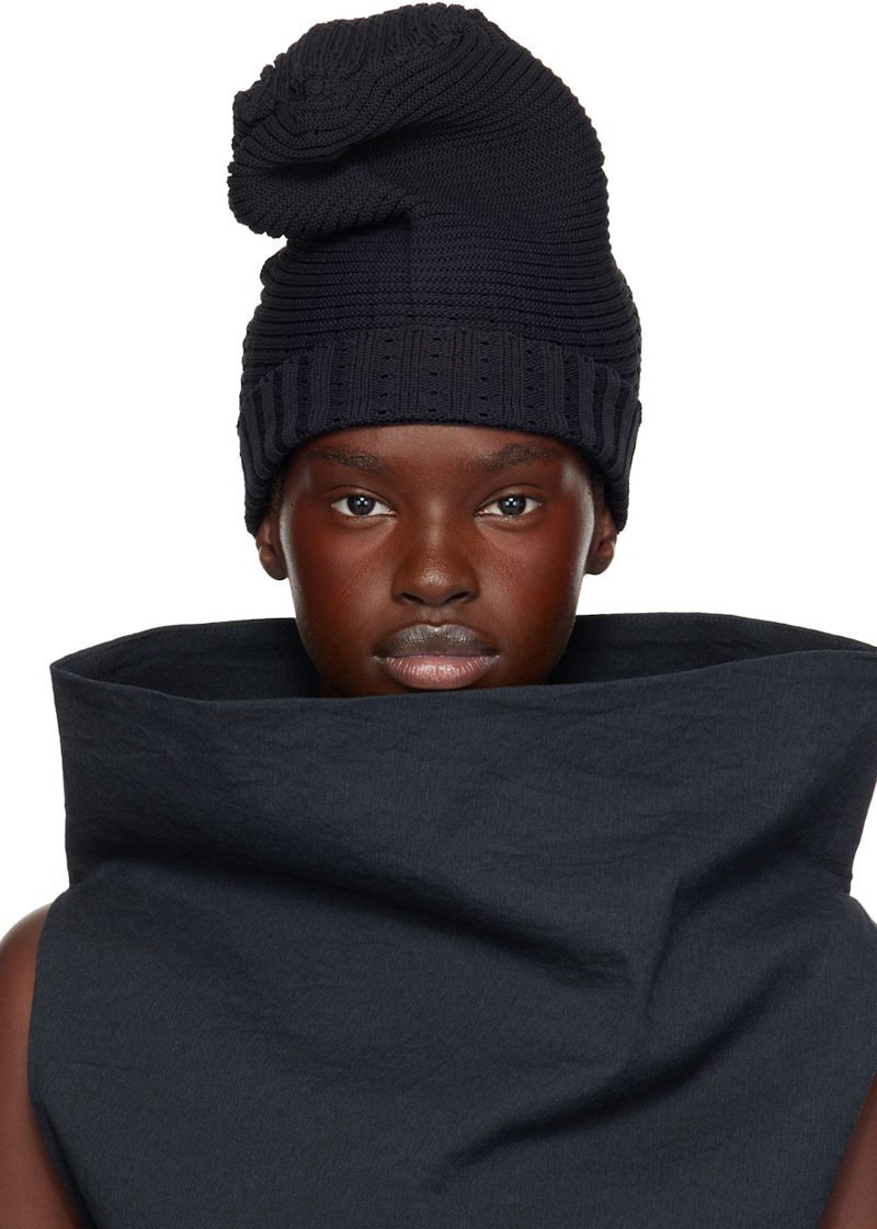 Black Found Stone Beanie 262809F014001