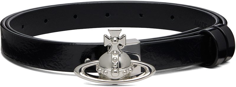 Black Small Orb Buckle Belt 262314F001009