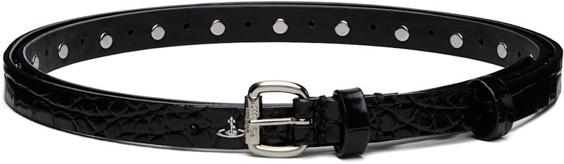 Black Mini Alex Orb Stud Belt 262314F001012