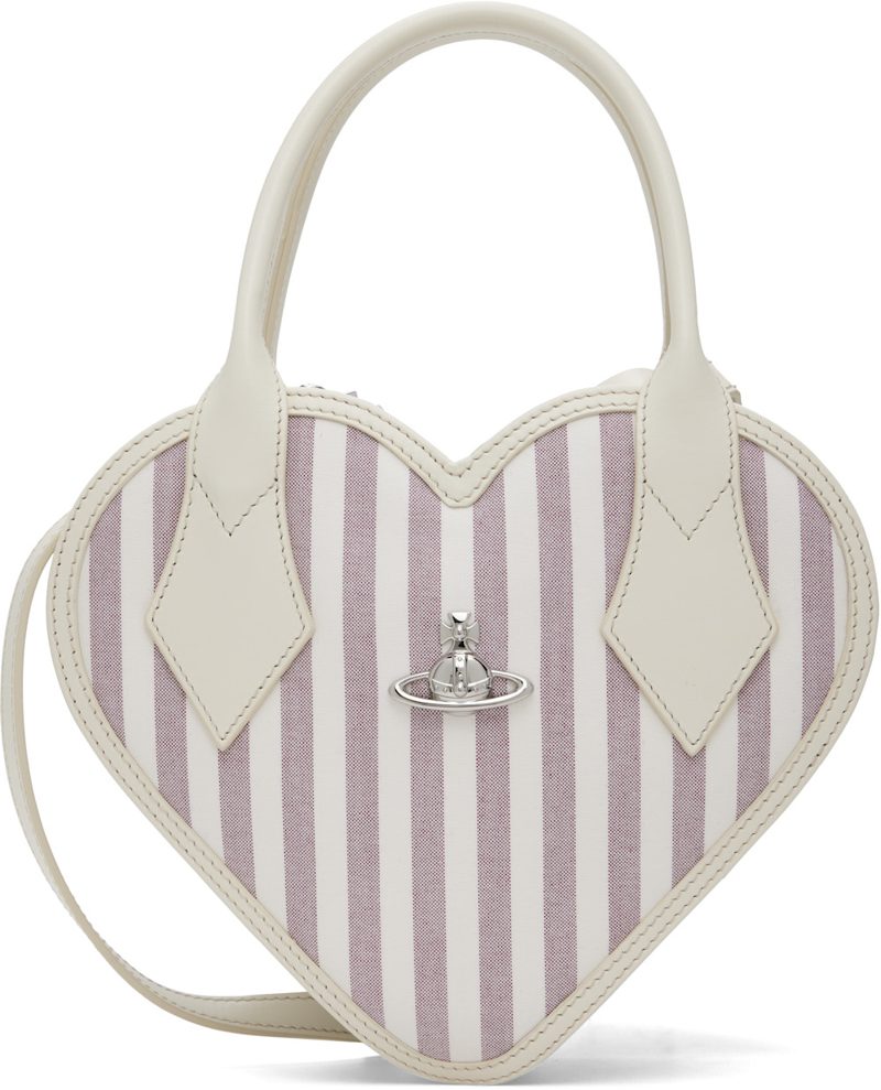 오프화이트 & Purple Josephine Heart Crossbody Bag 262314F046018