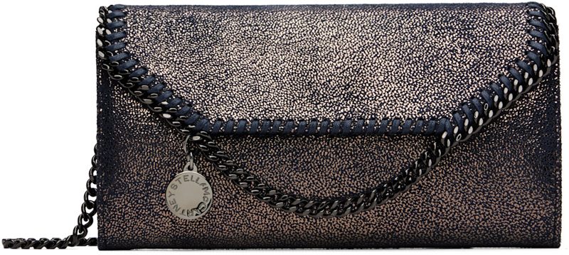 Navy Falabella Continental Wallet On Chain Bag 262471F048029