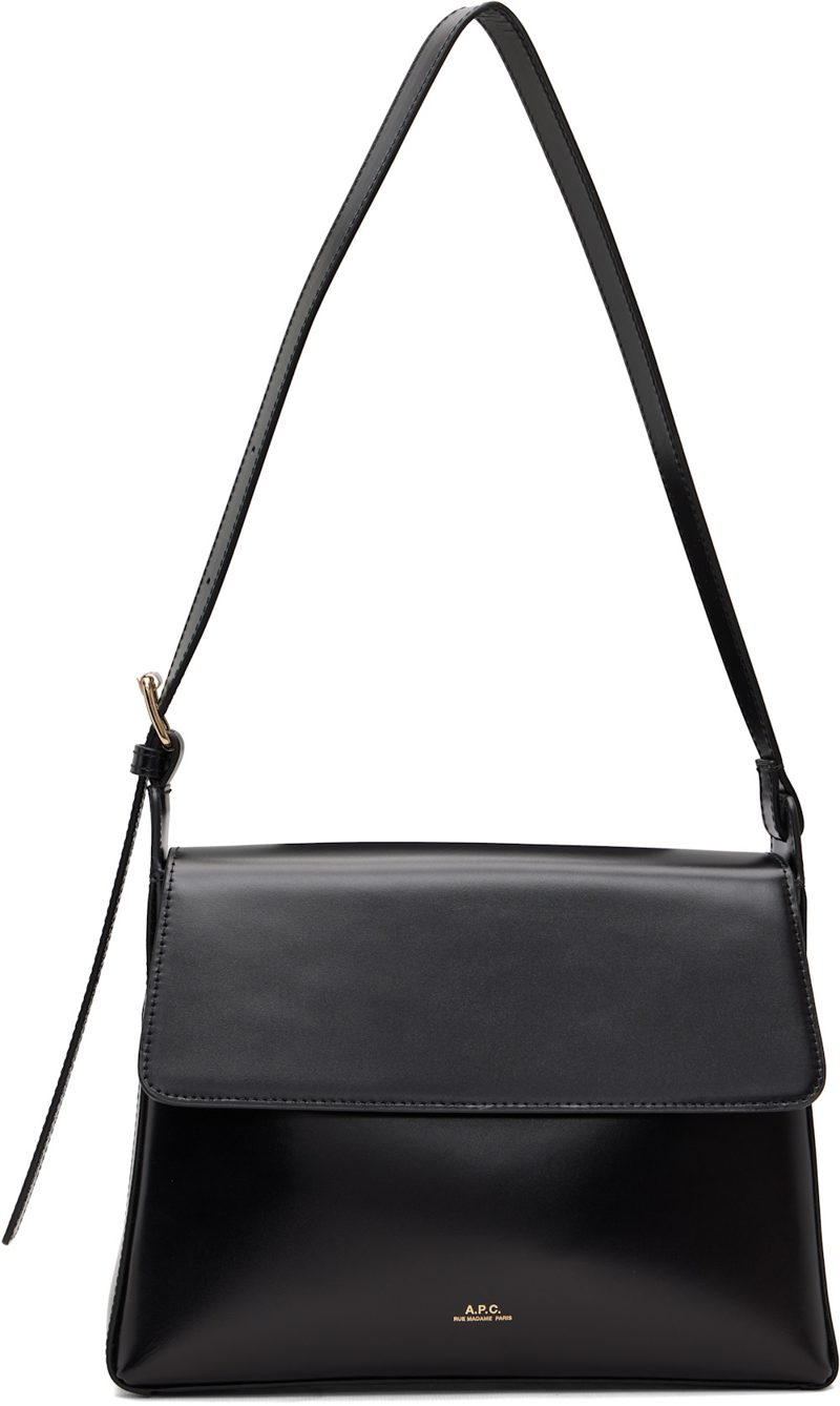 Black Virginie Flap Bag 262252F048063