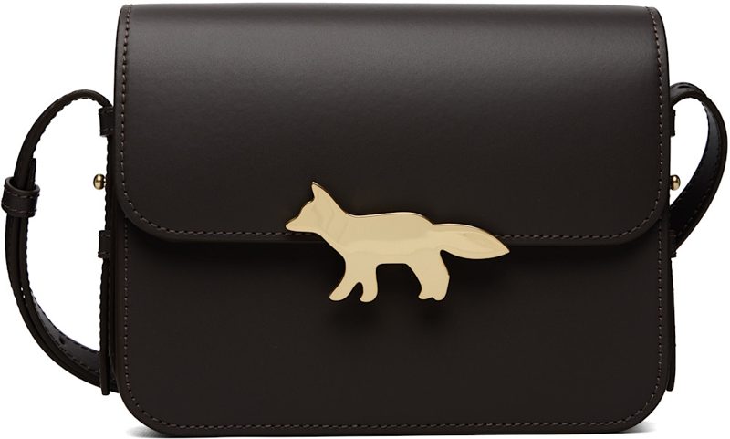 Maison Kitsune Brown Edie Bag 262389F048005