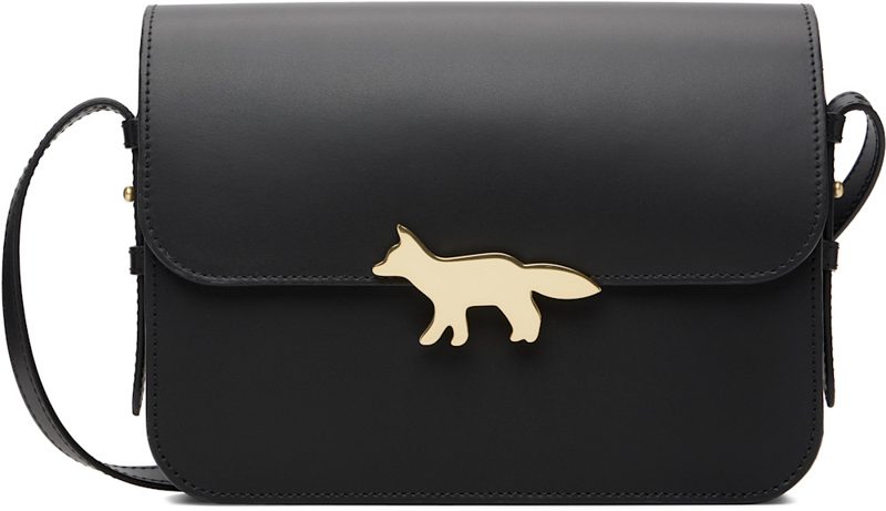 Maison Kitsune Black Edie Bag 262389F014000