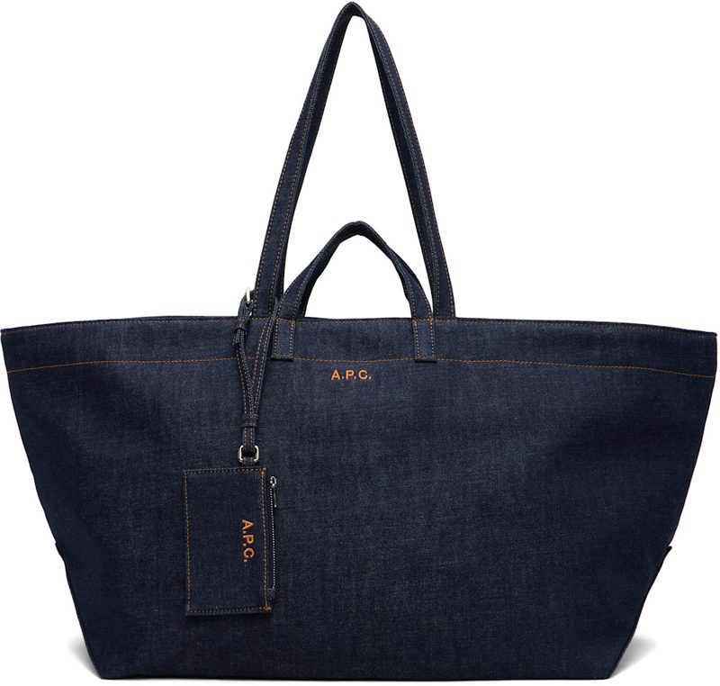 Blue Drummer Toile Tote 262252F049006