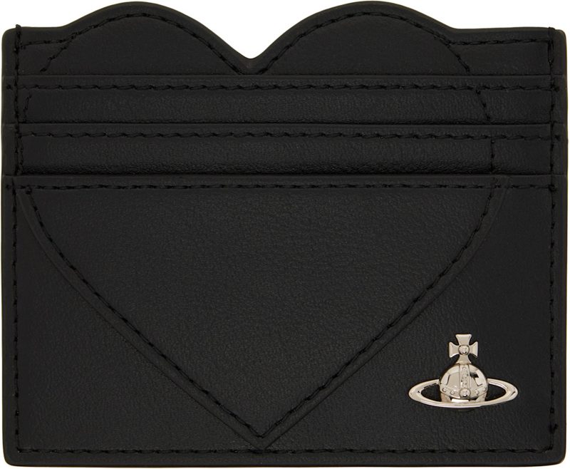 Black Heart Card Holder 262314M163023