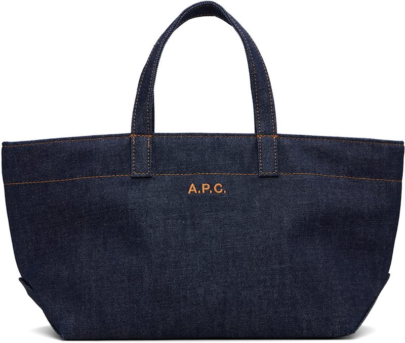 Navy Drummer Toile Small Tote 262252M172033