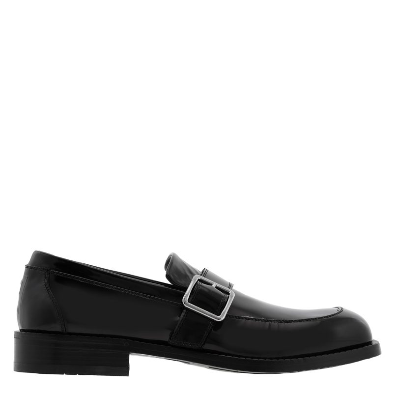 Patent Leather Monk-Strap Loafers