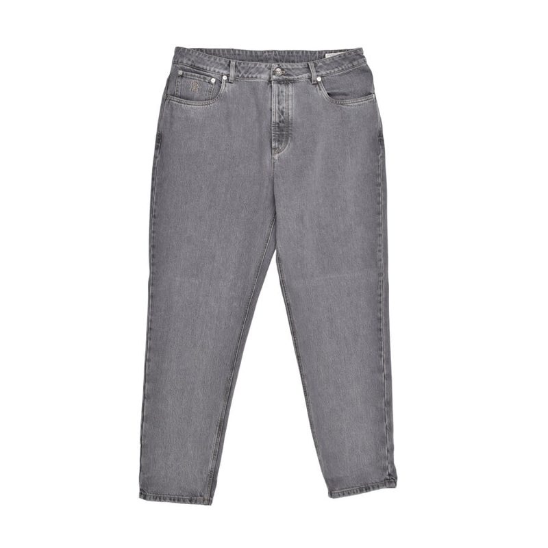 Brunello Cucinelli MenS Light Denim Straight Fit Jeans