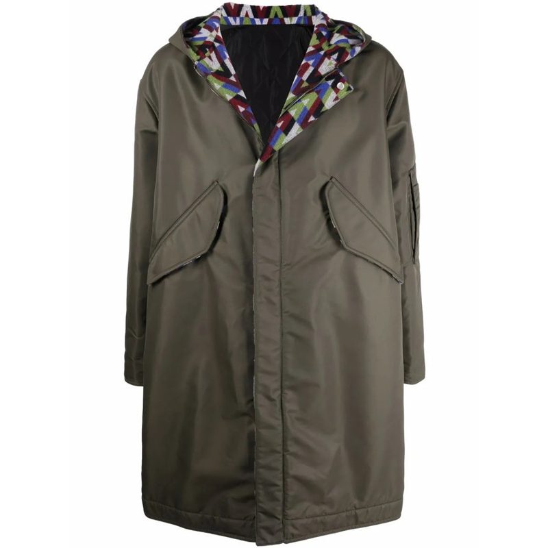 Garavani Garavani Optical-Print Parka Coat