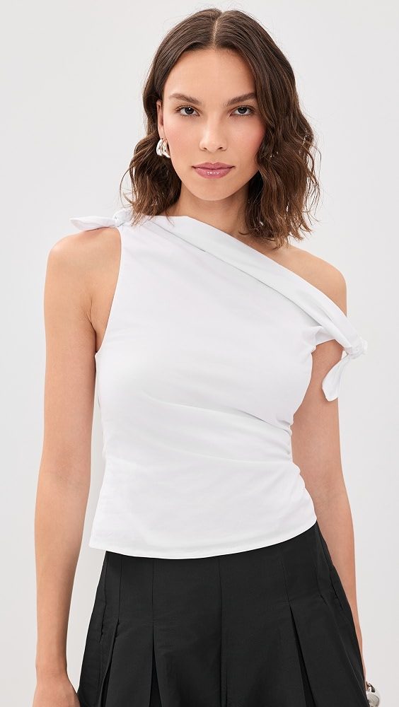 STAUD Bellaria Top_White