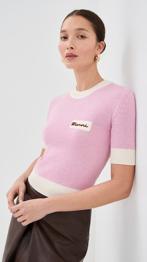 Marni Round Neck Sweater_Pink Gummy