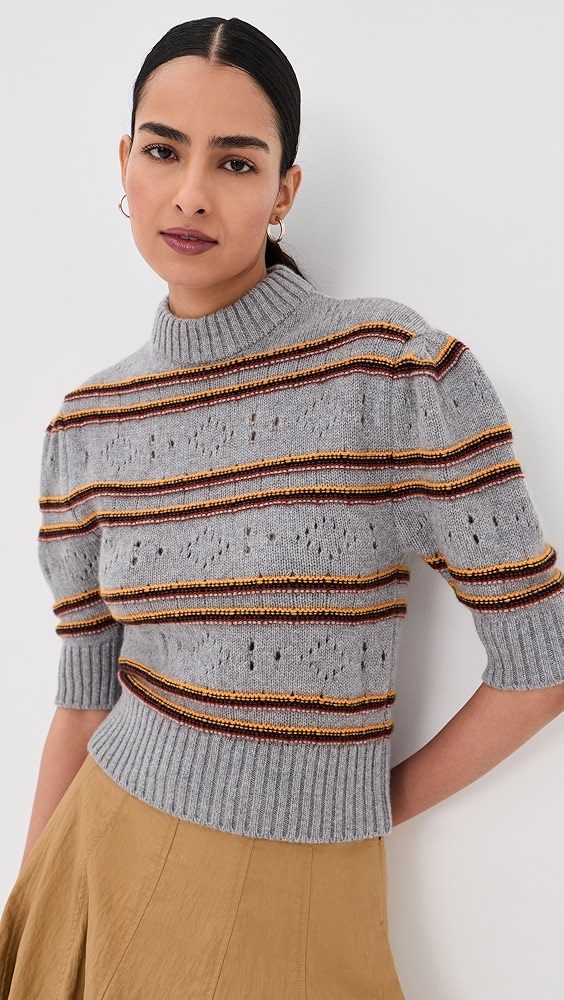 Marni Openwork Knit Cashmere Sweater_Inox