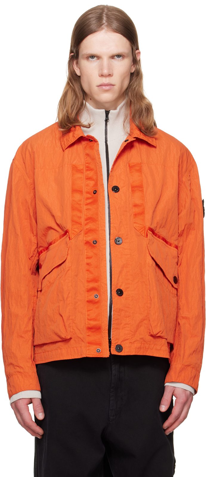 Orange Q100009 Warp Rip Nylon T-C Jacket 262828M180011