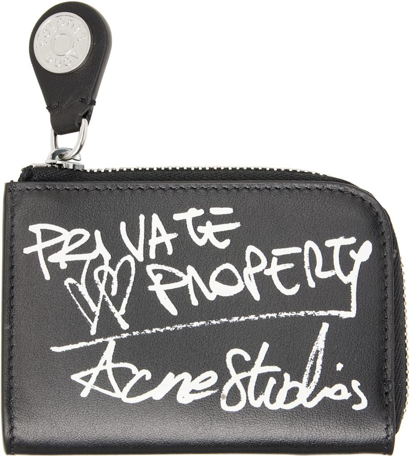Black Compact Zip Wallet 262129M164007