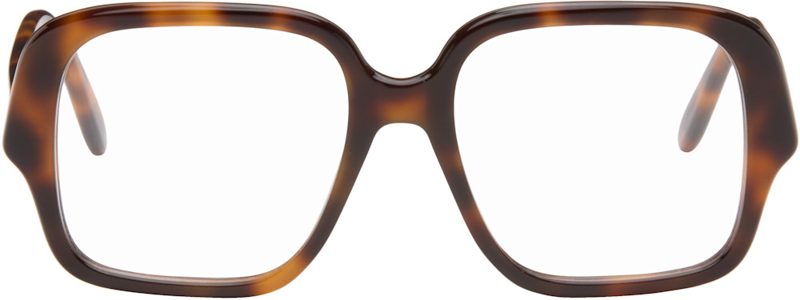Brown Slim Glasses 261677M133049
