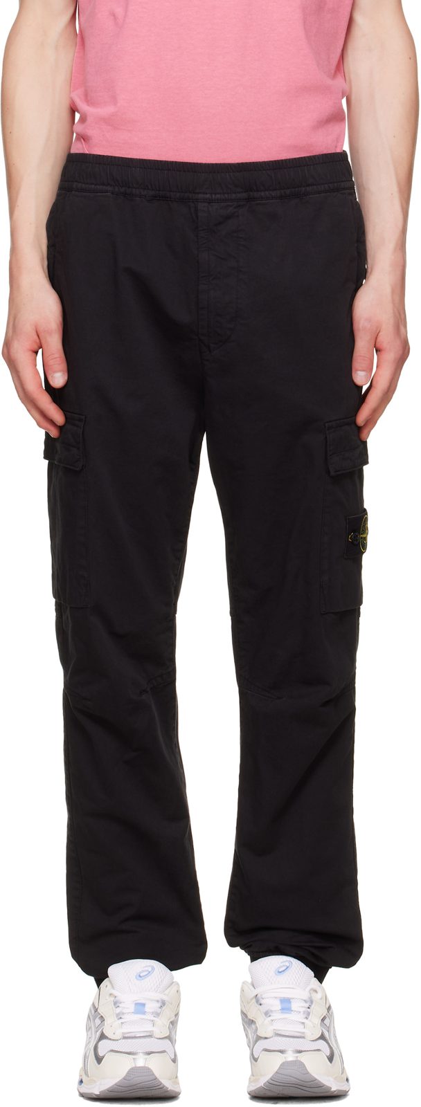 Black 3100031 Stretch Organic Twill Cargo Pants 262828M188002