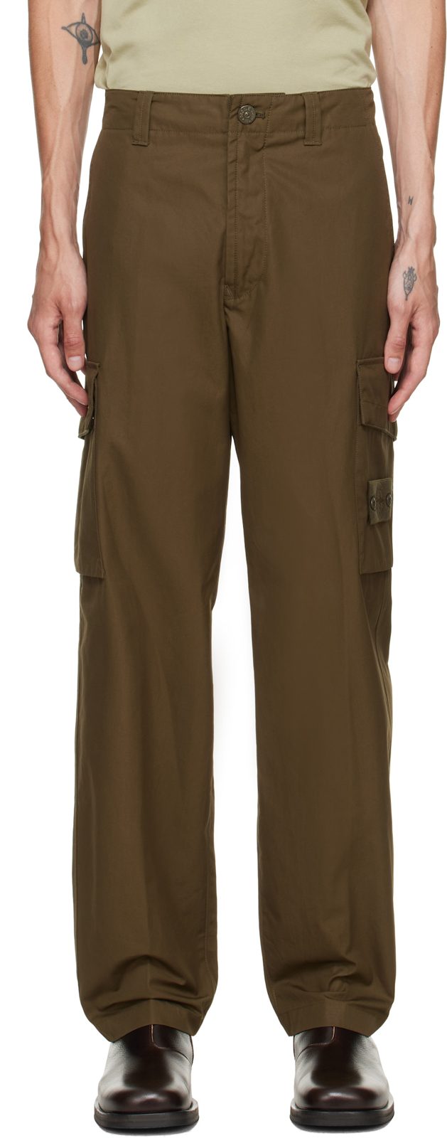 Khaki 3100021 All-Weather Cotton Canvas_S.I. Ghost Cargo Pants 262828M191007