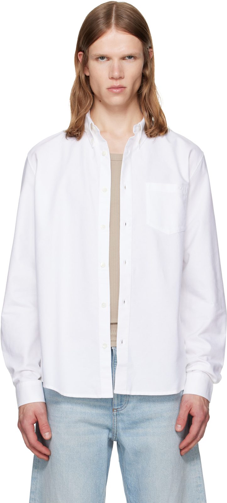 White New Greg Shirt 262252M192001