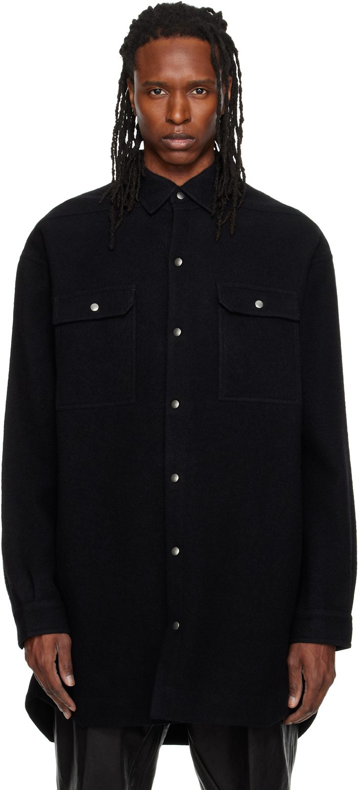 Black Tower Oversized Overshirt 262232M192037