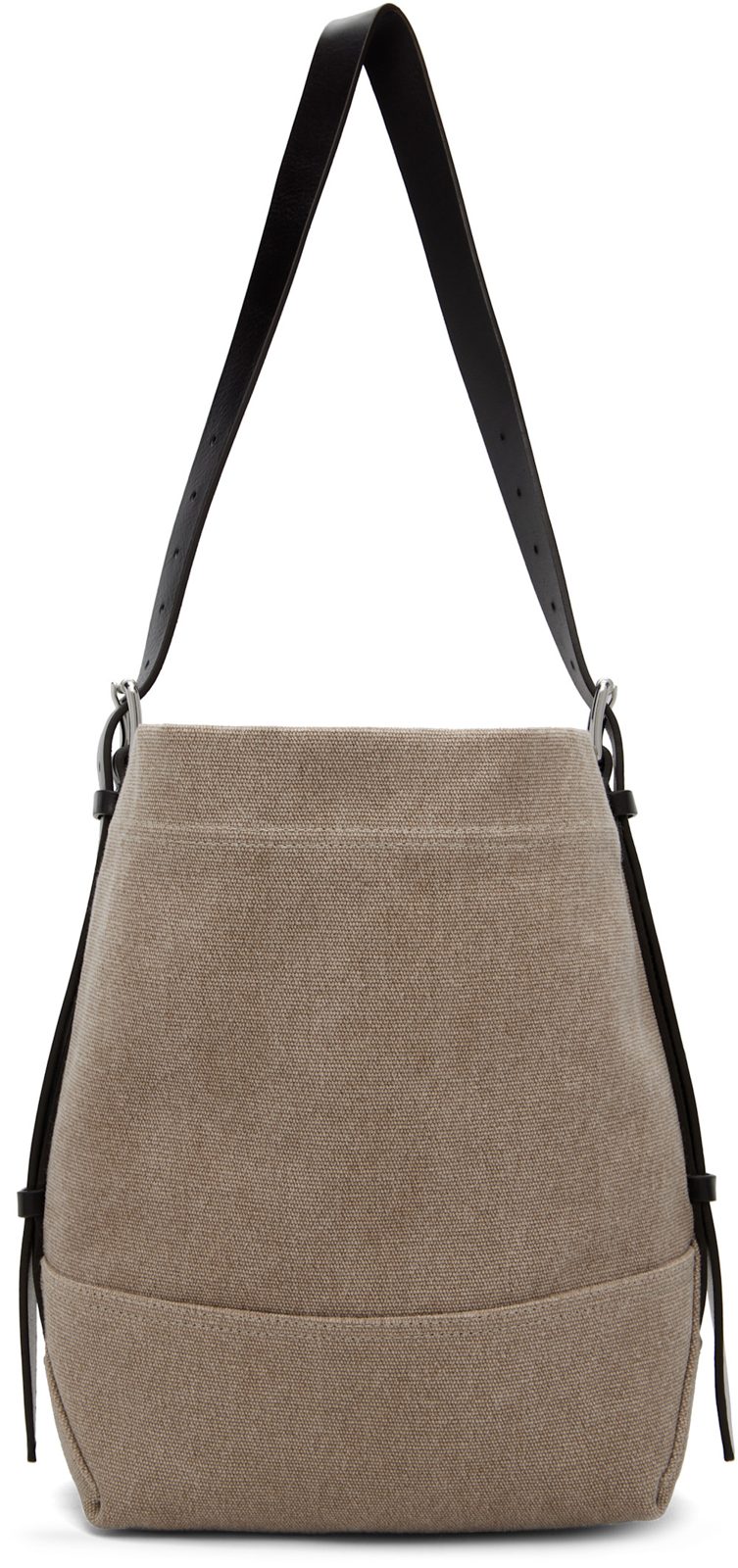 Beige Small Belted Tote 262646M172002