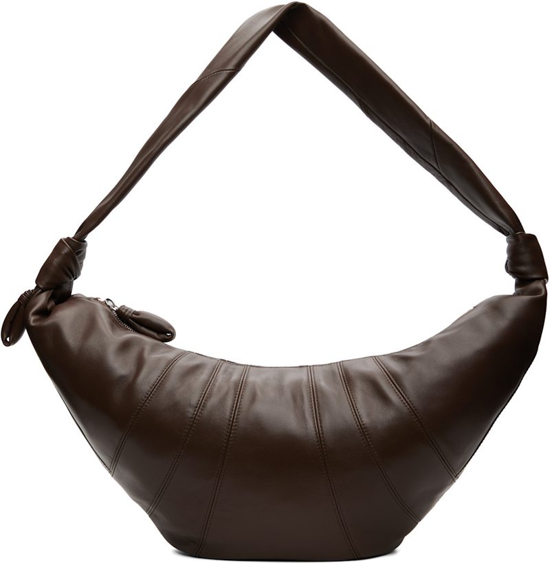 Brown Large Croissant Bag 262646M170033
