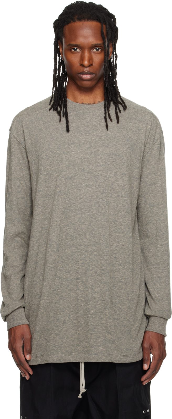 Gray Tower Rick S Jumbo LS T-shirt 262232M204004